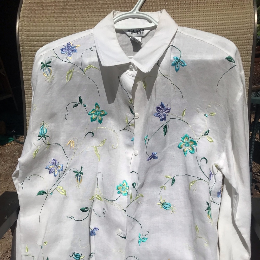 Woman’s Blouse.  Delicate flowers